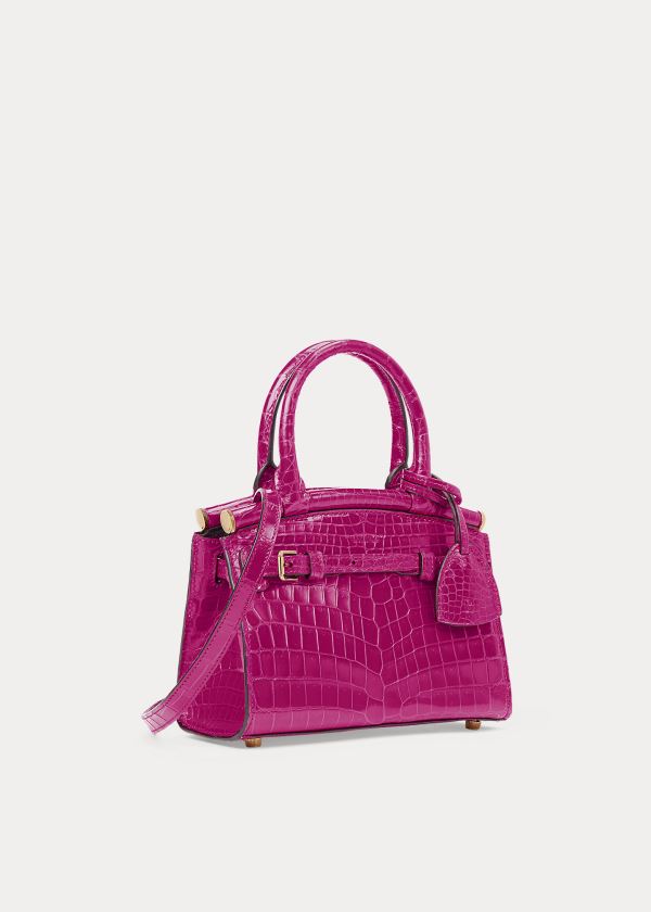 Bolsos De Mano Ralph Lauren Mujer Rosas - Alligator Mini RL50 - THRSI1246